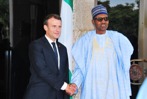 Presidents Buhari and Macron
