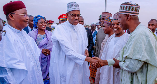 Buhari Arrives Niger