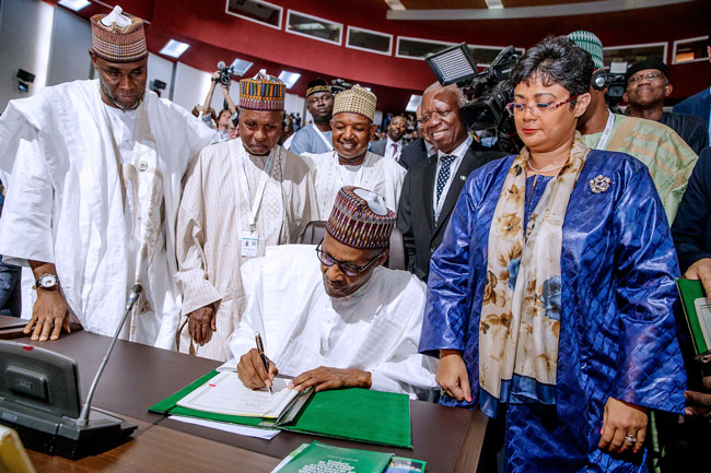 Buhari signs AfCFTA