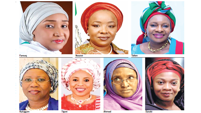 women on Buharis ministerial lis