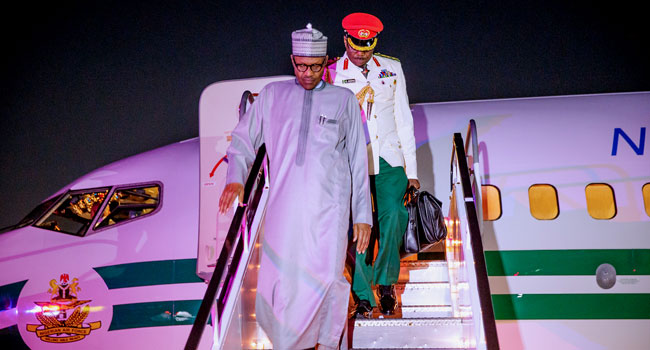 Buhari arrives US
