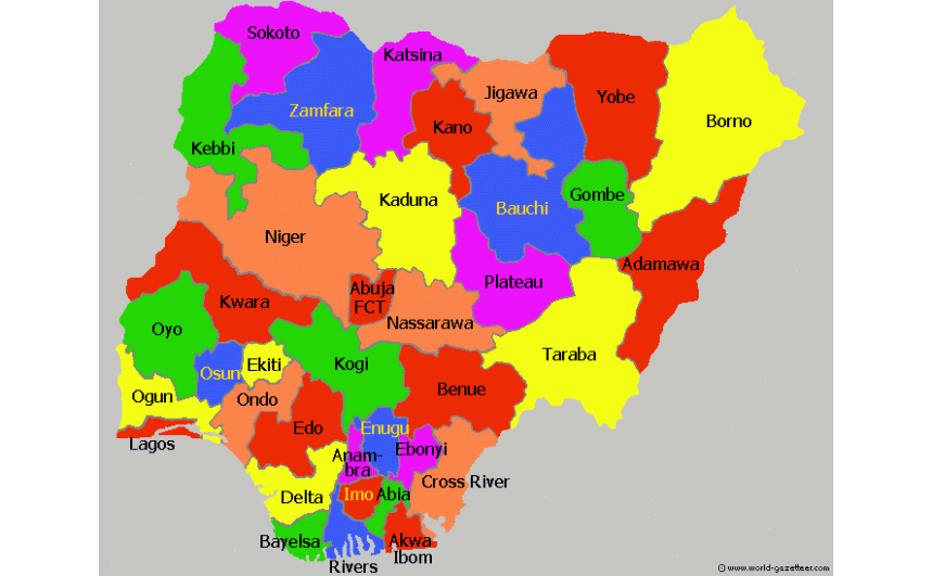 Map Of Nigeria 1 