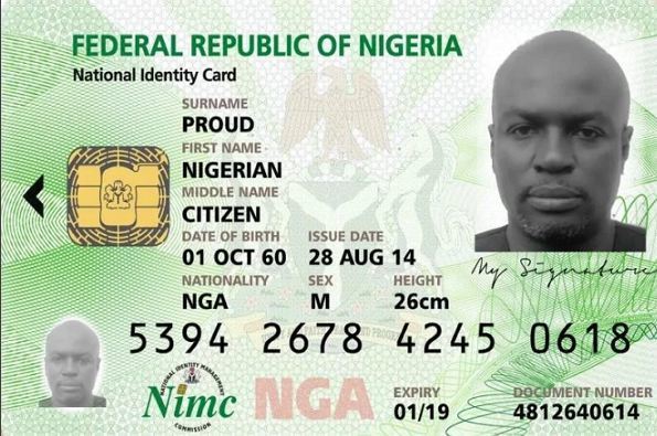 Identity Card, NIMC, payment, social service ,