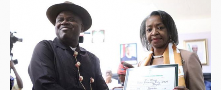 Diri receives Certificate of Return as Bayelsa gov elec