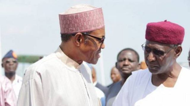 Muhammadu Buhari and late Abba Kyari