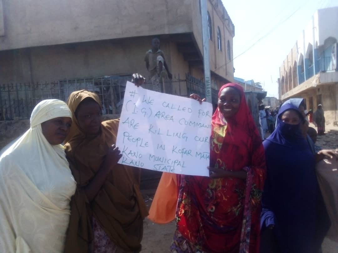 Protesters in Kano