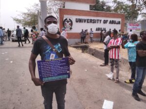 UniAbuja students demostrating