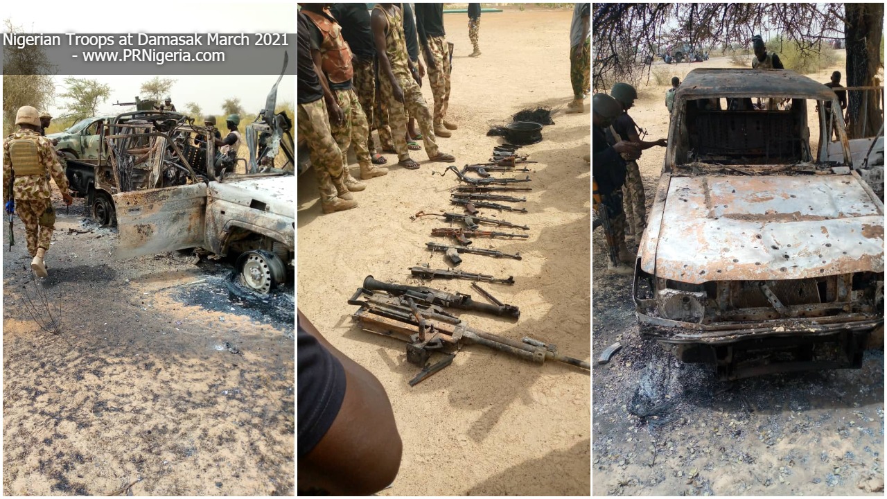 Nigerian Troops attack terrorists in Damasak March 2021
