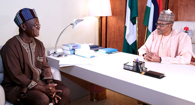 President Buhari and Governor Ortom