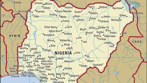 Nigeria map boundaries cities locator