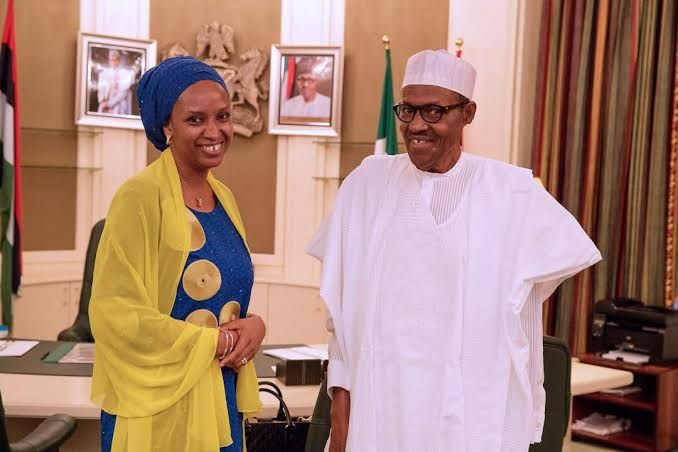 R L Muhammadu Buhari and Hadiza Bala Usman