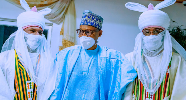 650px x 350px - PHOTOS: President Buhari's son turbaned 'Talban Daura'