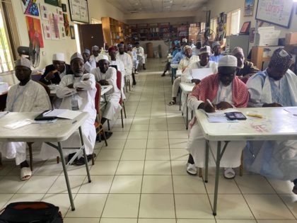 A CROSS SECTION OF PARTICIPANTS OF THE TWO DAY WORKSHOP FOR FCT IMAMS ON LEADERSHIP AND MANAGEMENT ORGANISED BY THE ICICE WUSE II ABUJA