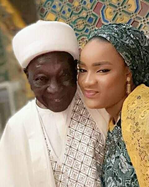 Emir of Daura Faruk Umar Faruk with the new bride Aisha Iro Maikano
