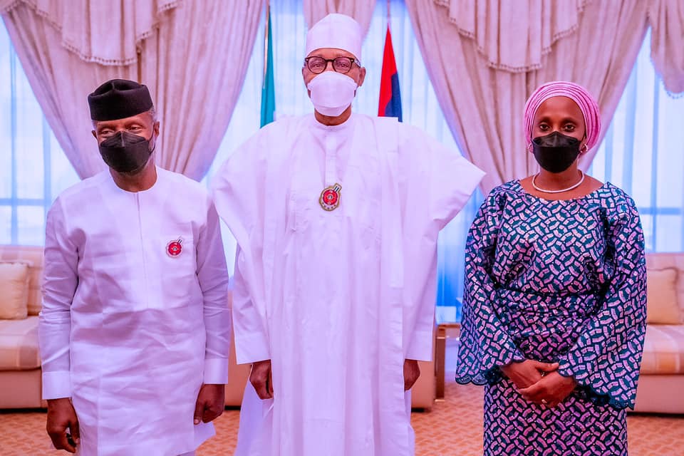 Osinbajo pays Christmas homage to President Buhari in Aso Villa 1