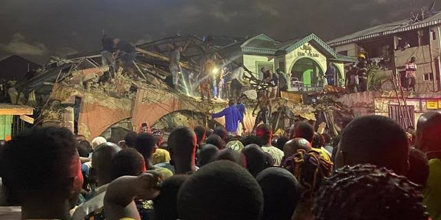Three-storey building collapsed, tenants