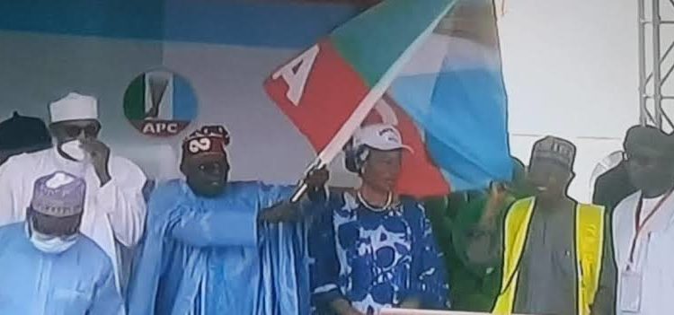 APC, Party flag, Muhammadu Buhari, Bola Tinubu
