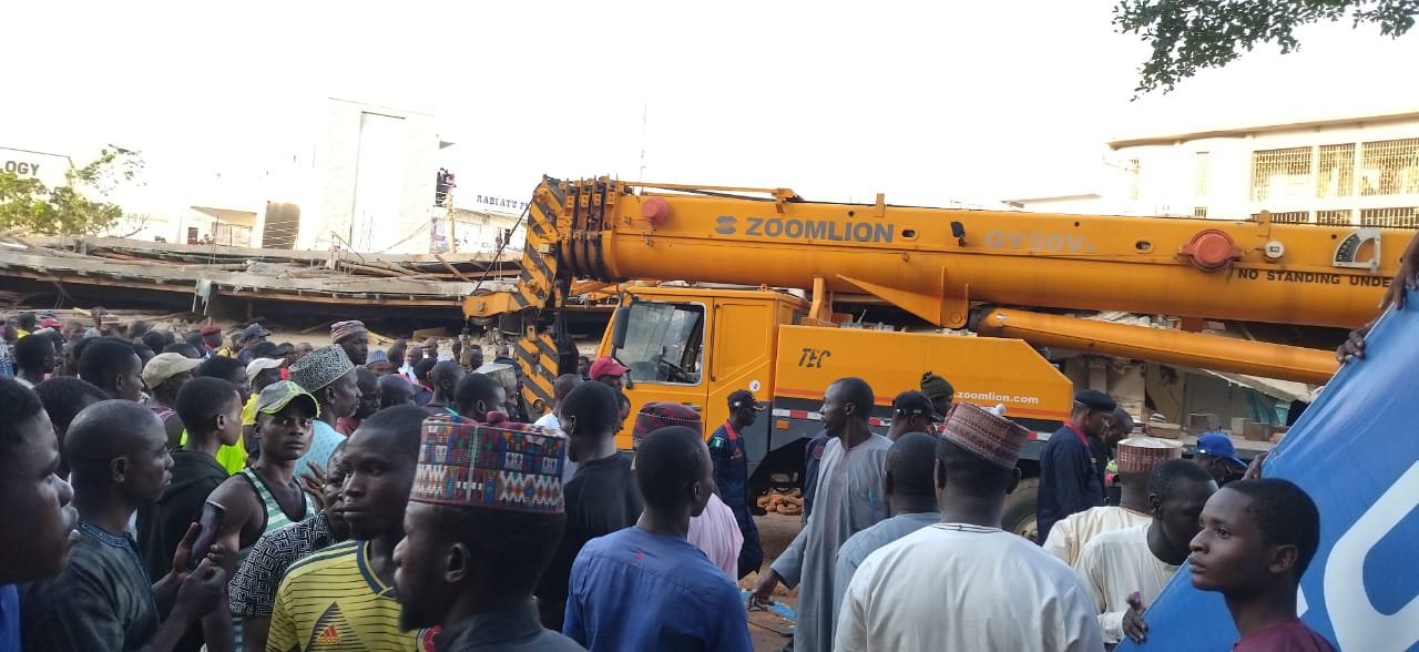 Collapsed Building, Beirut road, Kano, KEDCO Staff