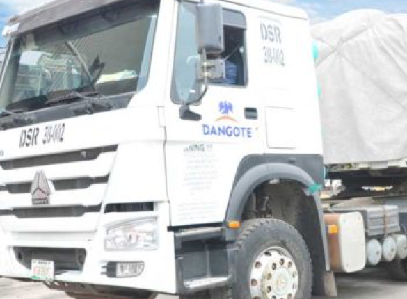 Dangote Truck, Errant drivers, police, Dangote Group