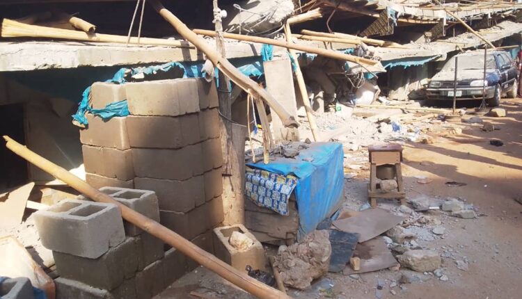 Collapsed building, Kano, GSM Market, Kantin Kwari, Flood kwari market
