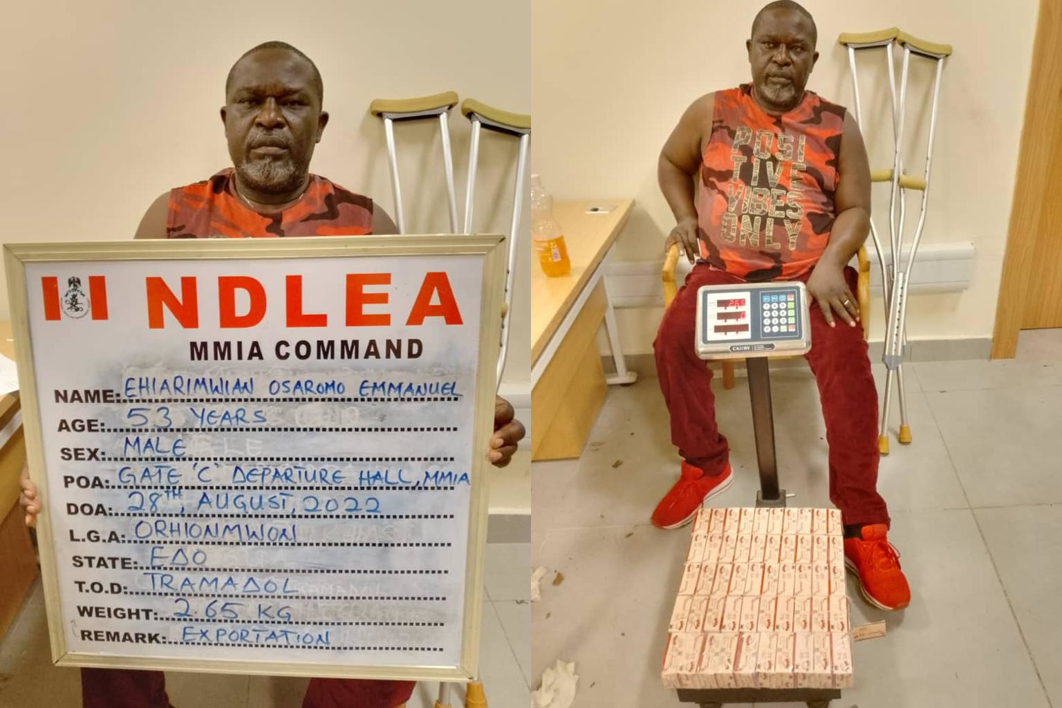 NDLEA, Arrest, Physically Challenged,