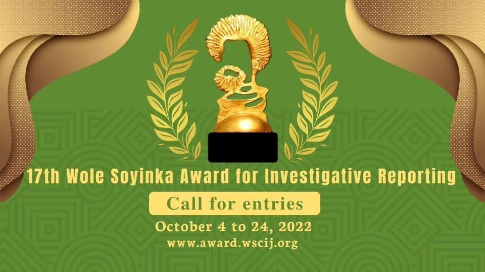 WSCIJ, Awards, wole soyinka, Journalists
