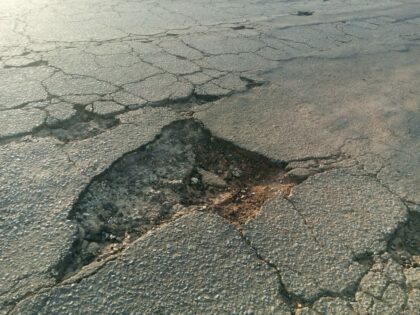 Potholes along Bauchi Ningi–Jigawa road.