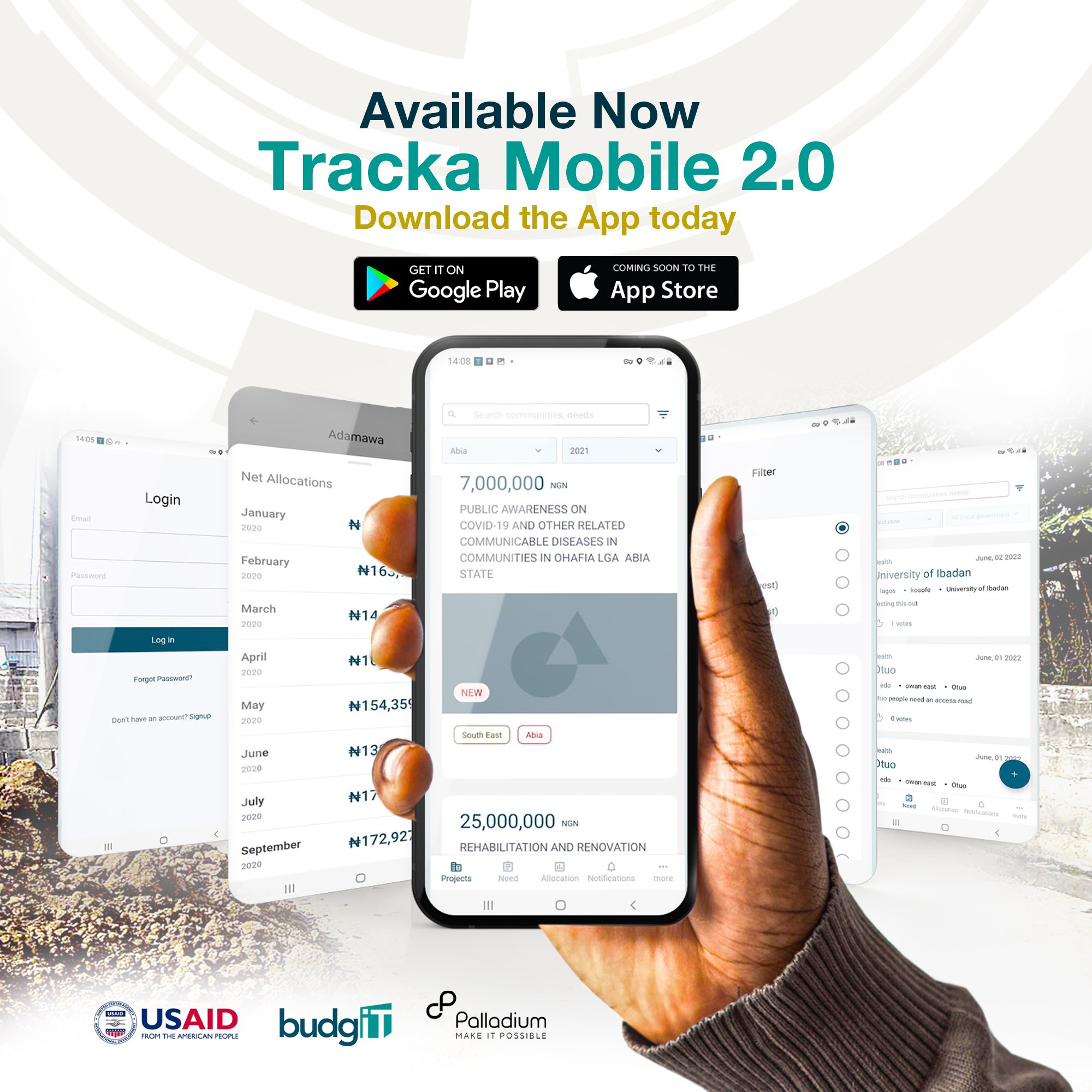 BudgIT, participatory governance, Tracka Mobile 2.0 app