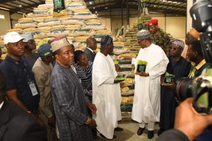 Muhammadu Buhari , metric tonnes, Lagos , , rice mill