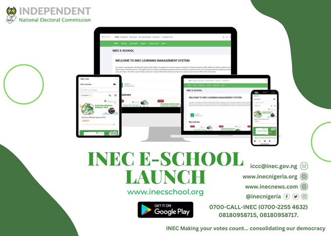 INEC ,unveil, app, train, electoral officials