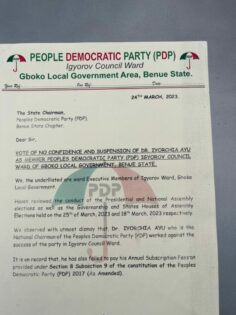 PDP letter
