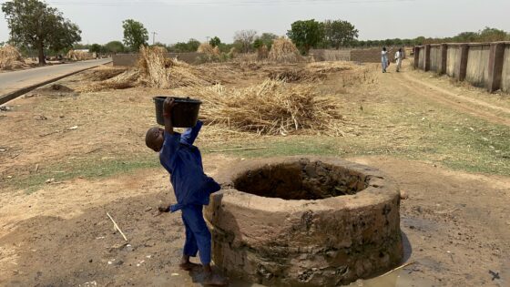 Teenage Boy Fetching Water From One of The Well in Gaya