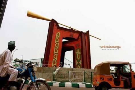  Gov Yusuf demolishes multi-million naira Govt House roundabout