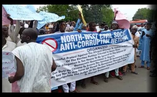Protesters ,Kano , bribe, election petition tribunal