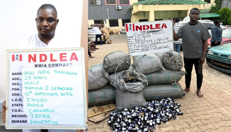 NDLEA confiscates illicit drug consignment at airport, uncovers meth, skunk in soles of ladies’ high heel shoes