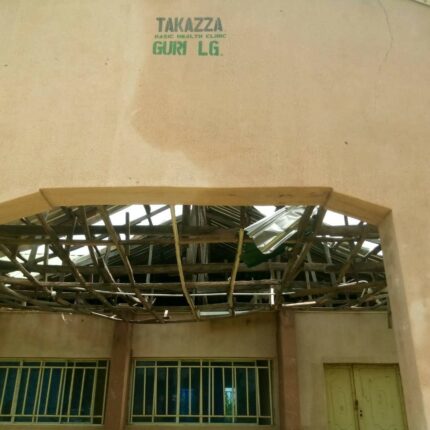 The Guri LGAs PHC at Takazza healthcare facility had suffered severe flooding damage and was no longer functional