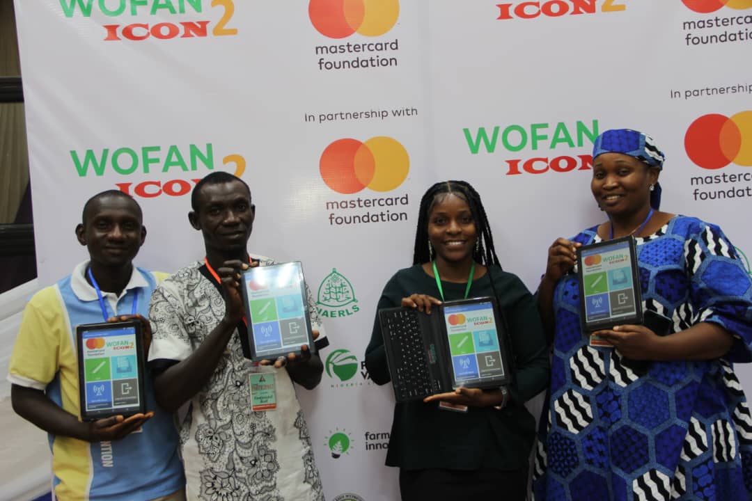 MasterCard Foundation, Android Tablets, Power Banks, WOFAN , ICON2 project, onboarding , extension workers