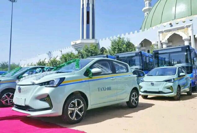 Tinubu inaugurates first electric taxis in Maiduguri