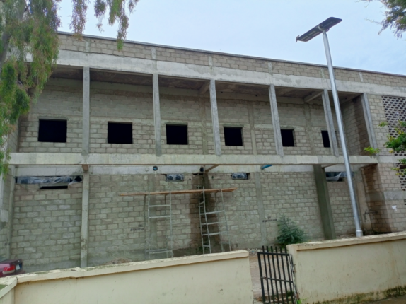 Uncompleted theatre being constructed by ADF