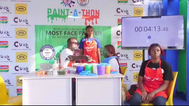 Face painter, , Guinness World Records , Kano, BUK, Collins, Whitworth ,Delta State.