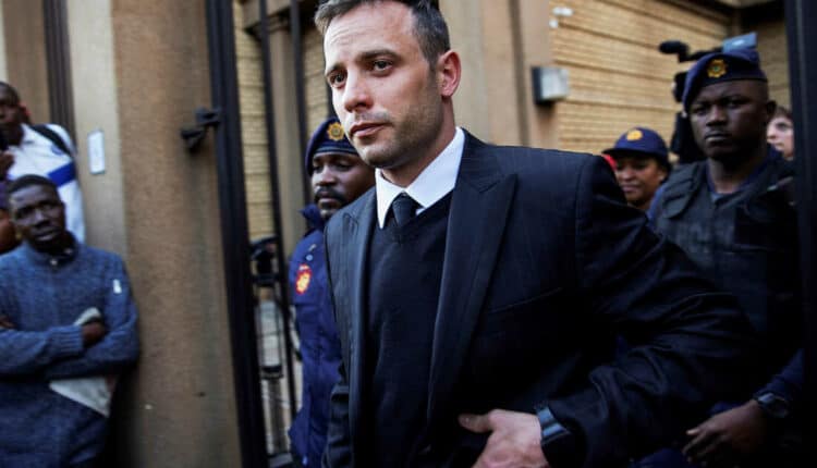 South Africa , former Paralympic star, Oscar Pistorius ,girlfriend