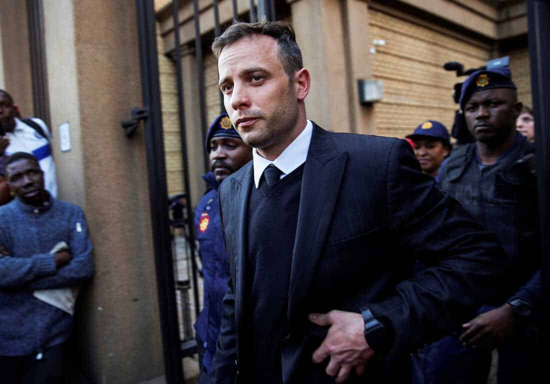 South Africa , former Paralympic star, Oscar Pistorius ,girlfriend
