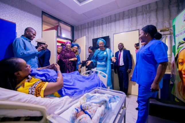 Remi Tinubu welcomes first baby of the year in Abuja new 1