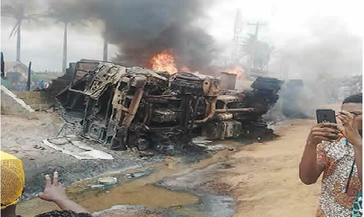 Tanker ,fire, accident, Kwara, Okolowo,