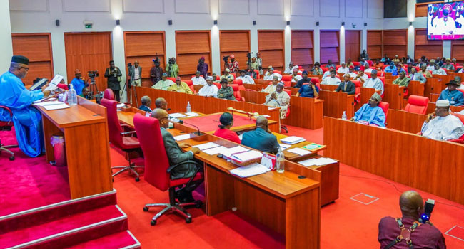 Senators , seats , Dajuma Goje, ,renovated chamber