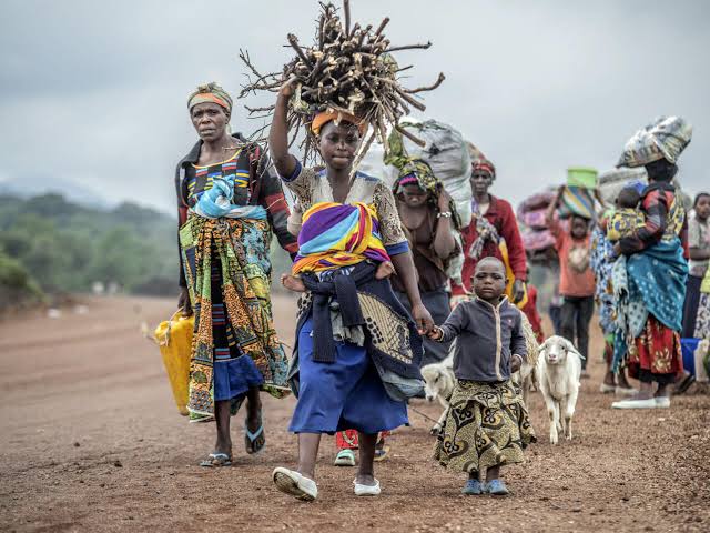 Displaced people ,crisis , DR Congo