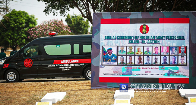 Bodies ,military personnel , National Military Cemetery, Abuja, burial,