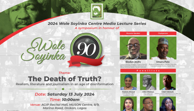 ,Umaru Pate, media lecture series ,WSCIJ , Wole Soyinka , Lagos, SolaceBase,